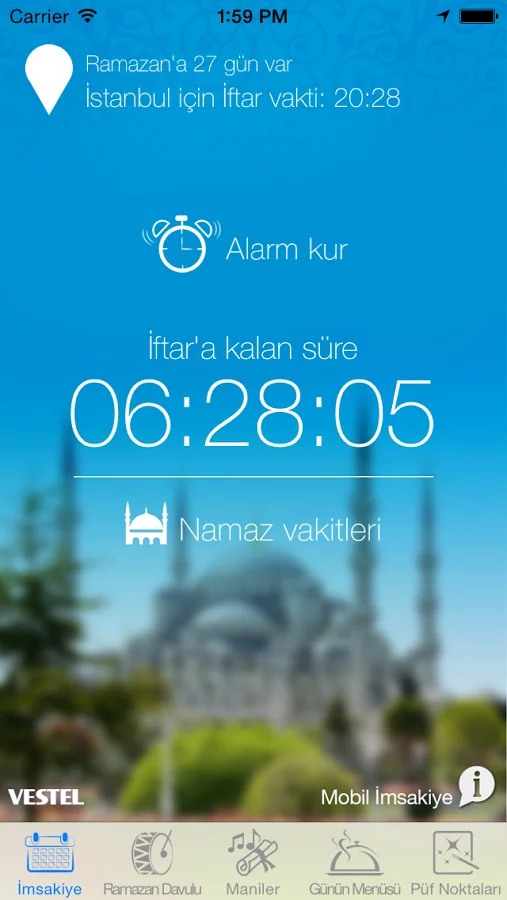 Vestel’den Ramazan ayına özel uygulama Mobil İmsakiye 