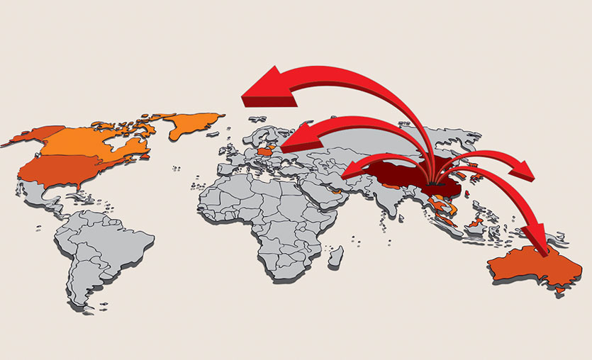 Türkiye'de de görülen Coronavirüsü hangi ülkeleri etkiliyor? (İnteraktif harita)